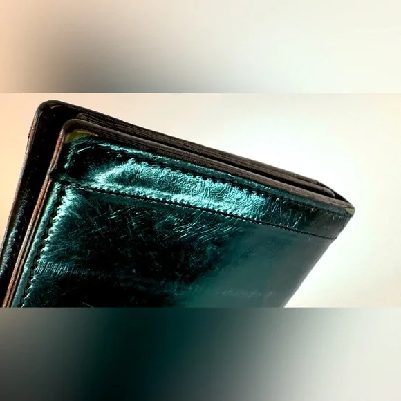 Gucci Long Wallet Black Eel Skin Vintage Exotic Leather Rare Authentic - Picture 5 of 15